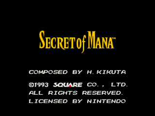 Secret of Mana VWF Edition Title Screen